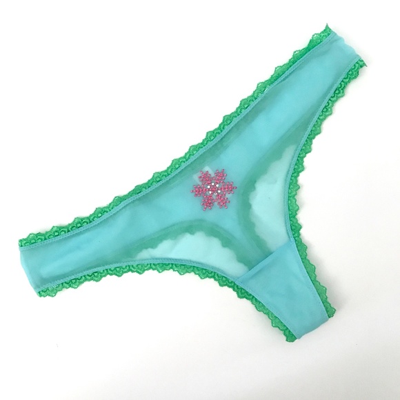 Fredrick's Red Velvet Chiffon Lace & Flirtitude Blue Green Pink - Picture 10 of 15